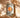 Plateau de service rectangle Fassia mint gold