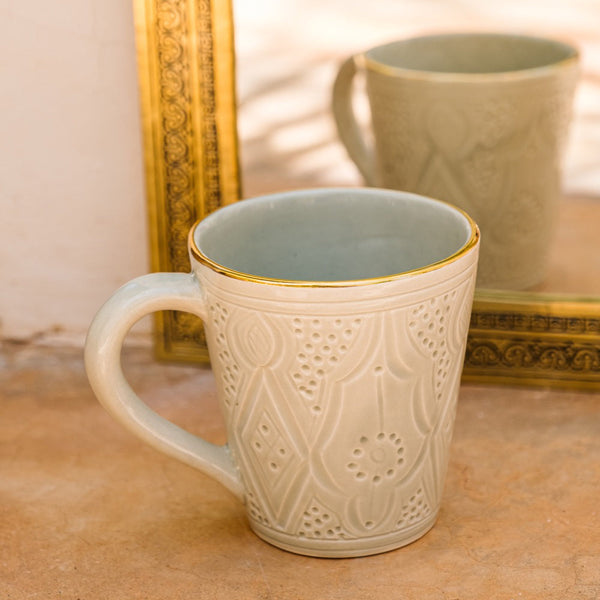 Mug Empreinte mint gold