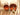 Plats de service droits Empreinte marsala gold