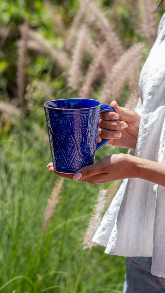 Mug Empreinte bleu majorelle gold (9062456033599)