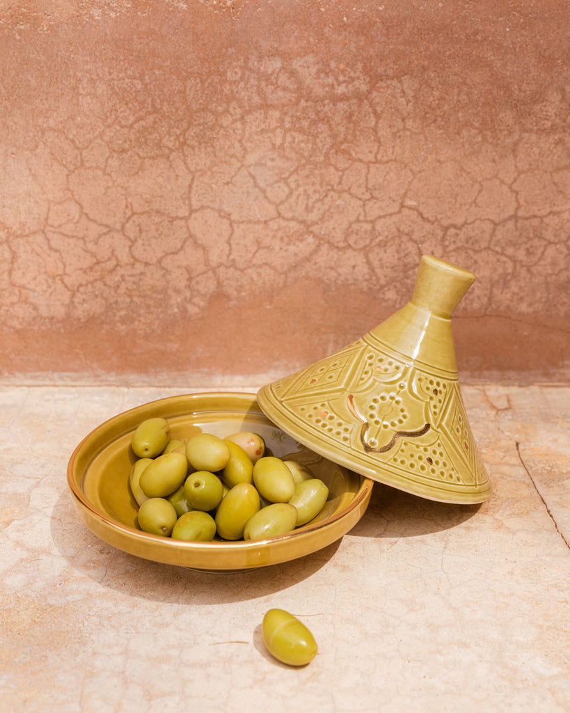 Tajine Empreinte kaki gold