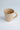 Petit ceramic mug in white and gold color, small size, for hot beverages.