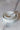 PLATS DE SERVICE DROITS - Set of white fine bone china dinner plates with gold trim and elegant design