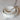 PLATS DE SERVICE DROITS - Set of elegant white fine china dinner plates with gold trim and ornate design.