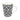 Mug Fassia noir gold ceramic coffee mug with gold accents and black matte finish.