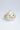 Beurrier ceramic dinner plate with white glaze and rustic edge design