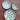 Bol Fleurs mint sans gold en céramique rectangulaire