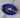 Plat ovale Empreinte bleu majorelle gold