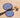 Assiettes Fassia bleu majorelle gold