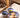 Bols, et saladier ronds Zwak bleu majorelle gold