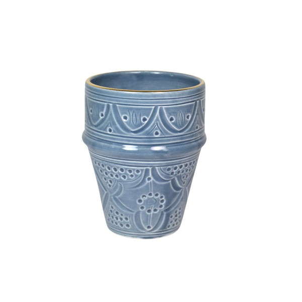 Grande tasse beldi Empreinte bleu stone gold